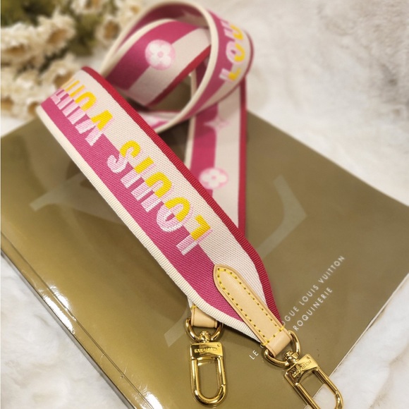 Authentic Louis Vuitton speedy 20 bandouliere STRAP ONLY Pink fuscia - Picture 13 of 13